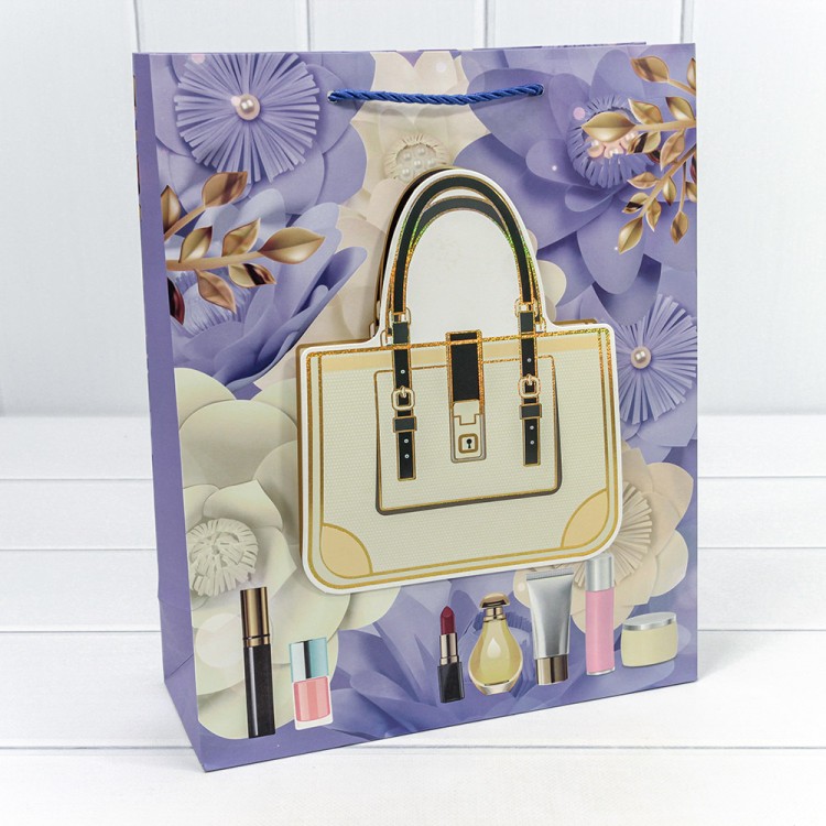 000318C Пакет подарочный с 3D аппликацией "Детский" (микс 318) 26*32*10 210г 1/20 1/240