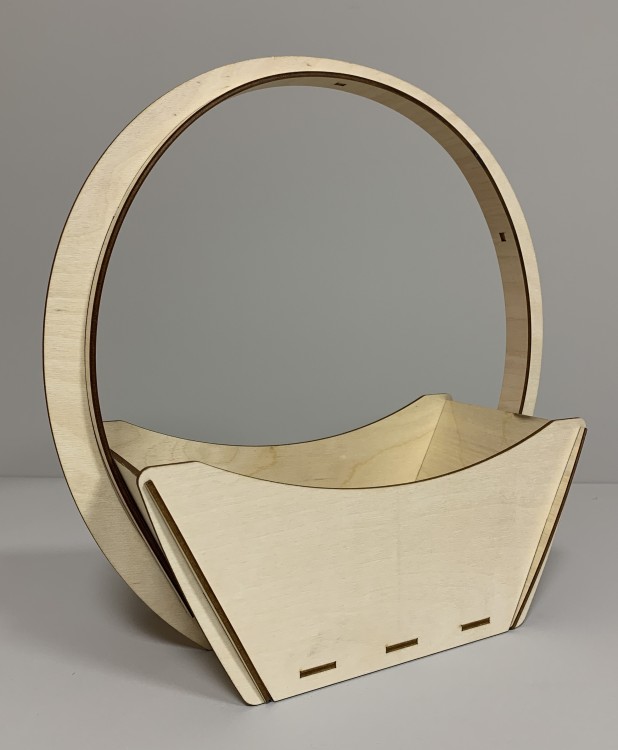 0000170 Цветочная корзина 27х13х33 Сосна