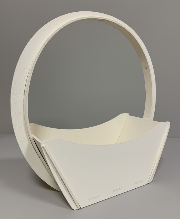 0000173 Цветочная корзина 27х13х33 Бежевый