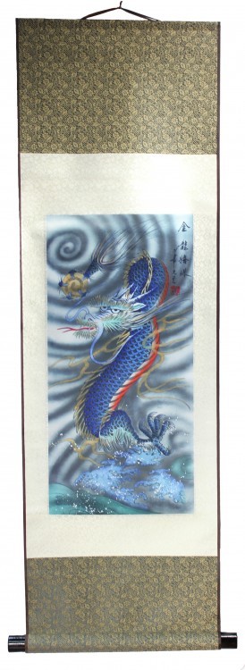 888102-7 Панно "Синий дракон" 34,5х96 см 888102-7 Панно "Синий дракон" 34,5х96 см