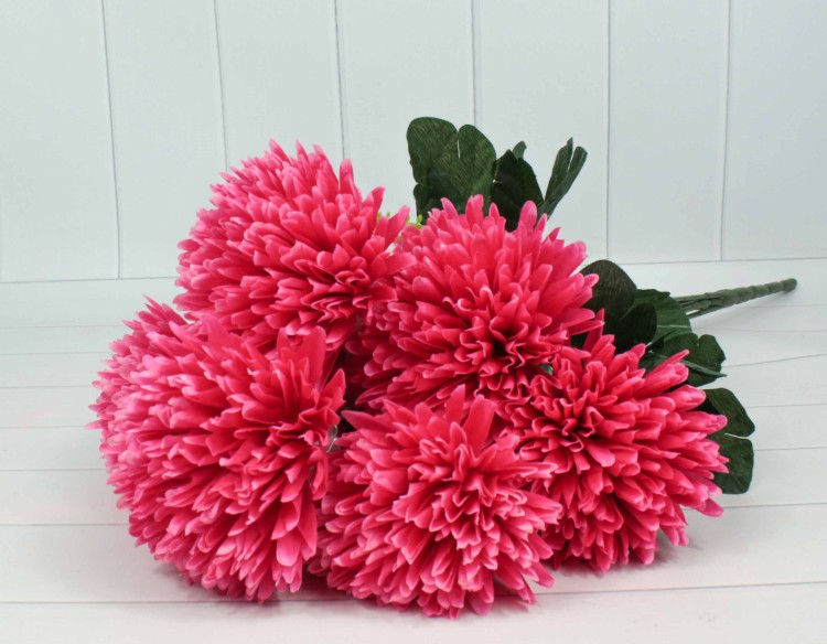 303-05-01/04 Искусственные цветы Хризантема 7 веток Ярко-Розовый 1/1 303-05-01/04 Искусственные цветы Хризантема 7 веток Ярко-Розовый 1/1