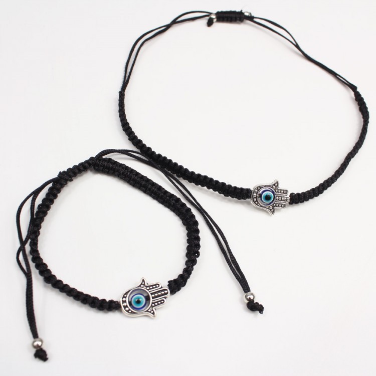 200203 Браслет от сглаза "Рука Фатимы" (черный) d=50(100) мм 200203 Браслет от сглаза "Рука Фатимы" (черный) d=50(100) мм