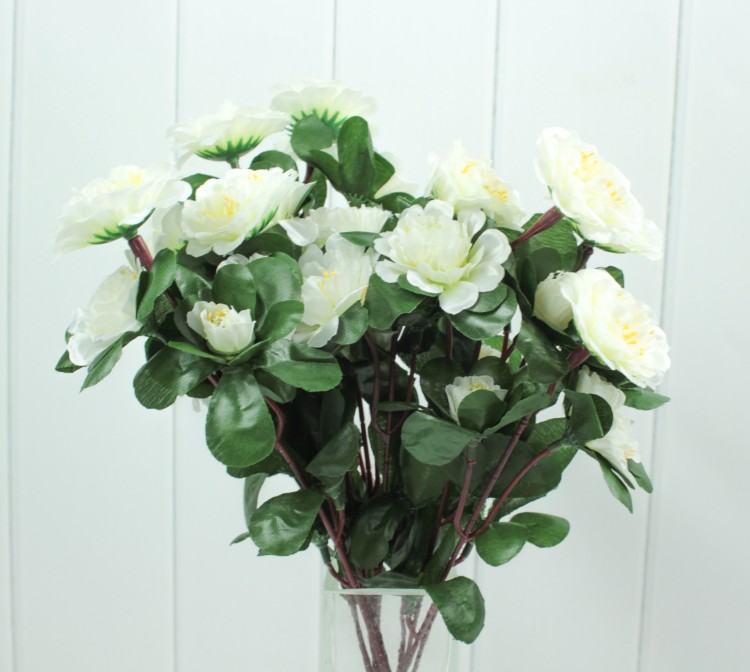 303-02-600/03 Искусственные цветы Астры Белый 1/2