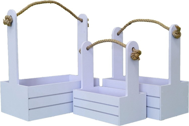 0010214 Ящик для декора Набор 3 в 1 (29*18*33,25*15*30,21*12*23) Лаванда