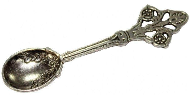 L011S Серебрянная ложка-загребушка 60 мм