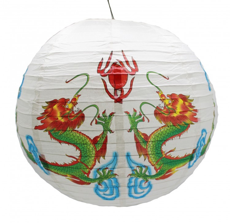 104135-20 Фонарик бумажный "Два дракона" d=35 см 104135-20 Фонарик бумажный "Два дракона" d=35 см