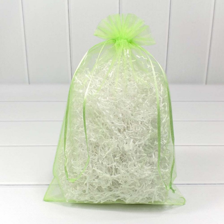 000801-4K Мешочки из органзы 20*30 Салатовый 1/100 1/2000