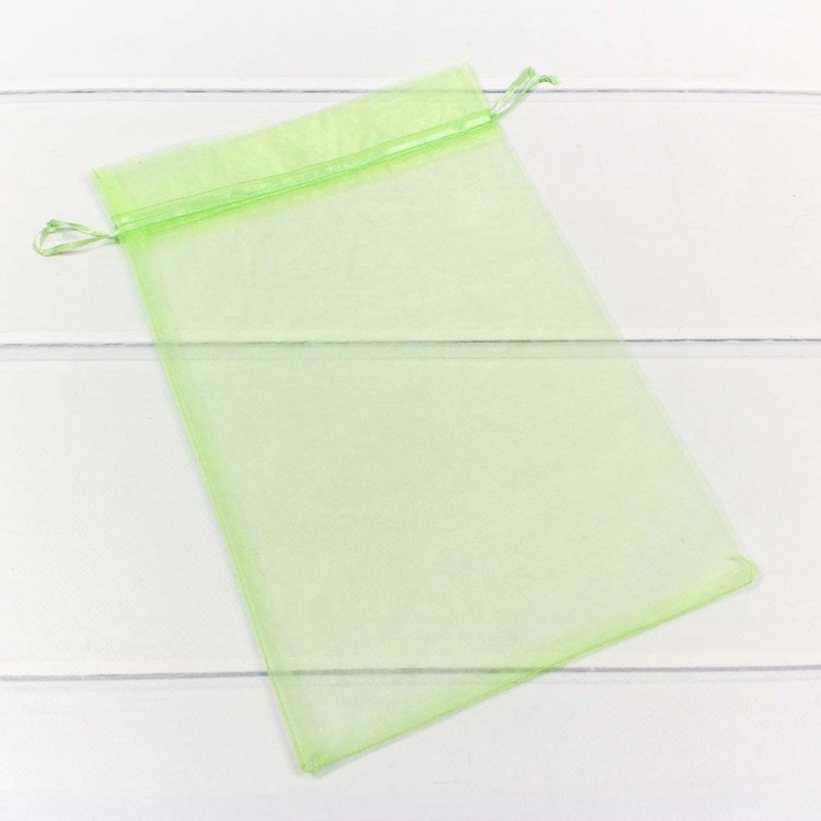 000801-4K Мешочки из органзы 20*30 Салатовый 1/100 1/2000