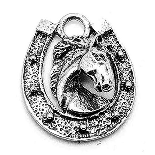 L014S Серебрянная подвеска подкова 23 мм