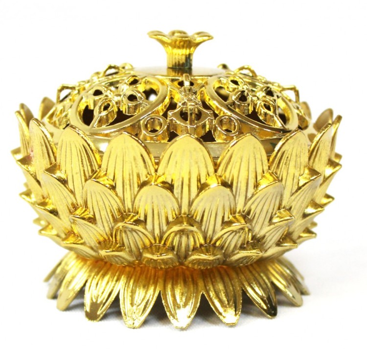 888108-3 Позолоченная чаша для благовоний 65 мм