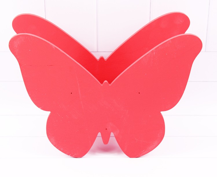 022-09  кашпо БАБОЧКА 28*21*19см, красный 1/1