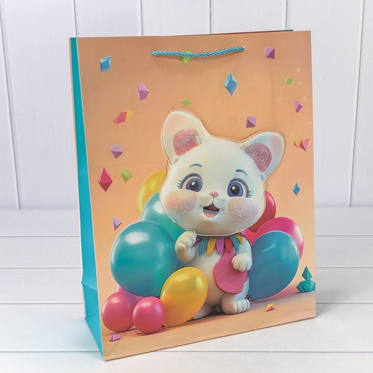 000270A	Пакет подарочный с 3D аппликацией "Детский" (микс 270) 30*41,5*12 210г 1/20 1/80