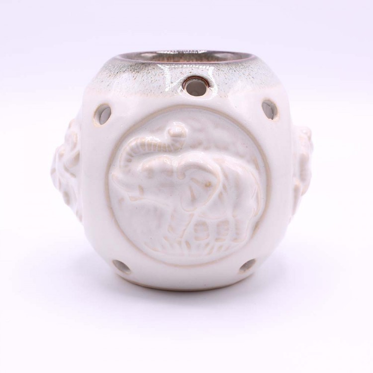 R5-1 Аромалампа 10*12 см с избражением слона, белая R5-1 Аромалампа 10*12 см с избражением слона, белая