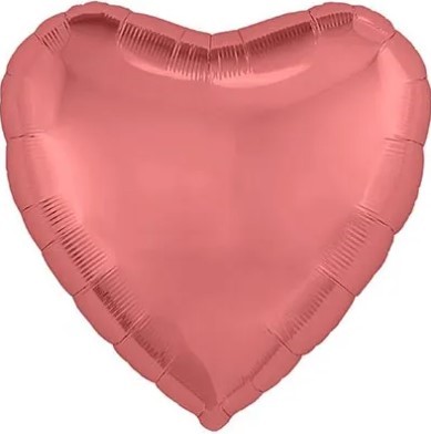 1204-1458 Шар сердце 45см Кармин