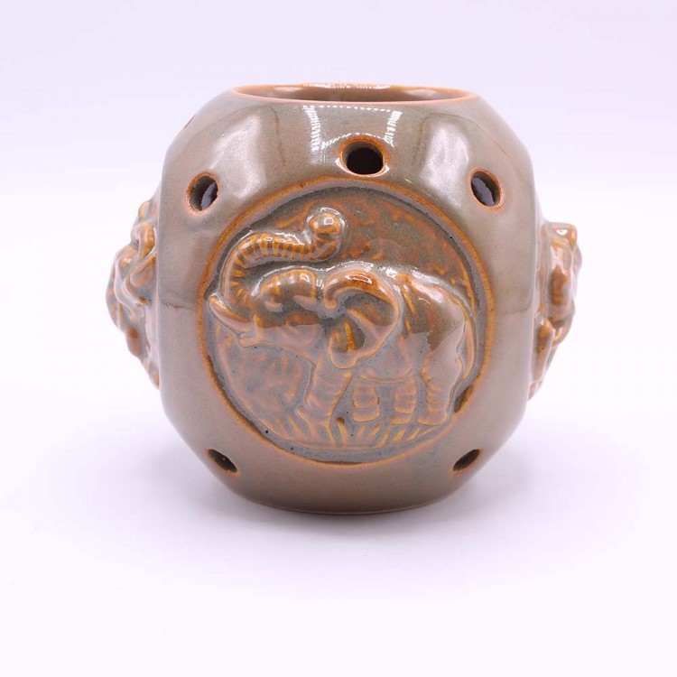 R5-2 Аромалампа 10*12 с изображением слона, оливковый R5-2 Аромалампа 10*12 с изображением слона, оливковый