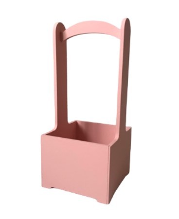 0010458 Ящик для декора 14*14*30 Пудровый