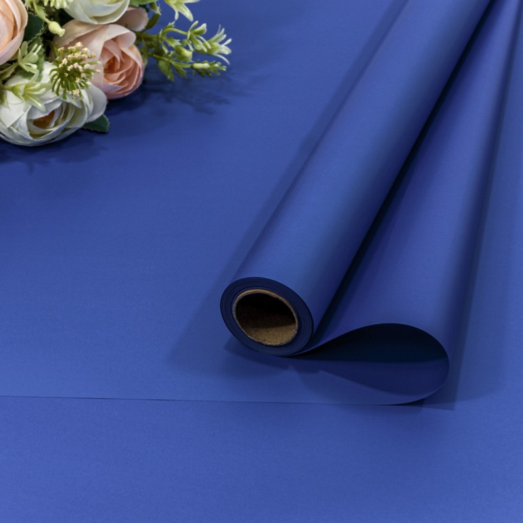 1638/2145 Плёнка 0,58*10м матовая "Корейская" 65мкм Синий-2145 1/30 1638/2145 Плёнка 0,58*10м матовая "Корейская" 65мкм Синий-2145 1/30