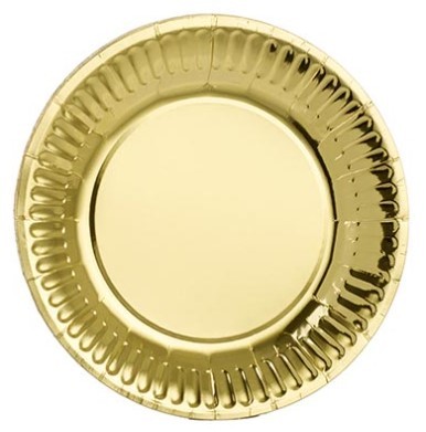 1502-5682 Тарелка фольгирован золото 17см 6шт/G 1502-5682 Тарелка фольгирован золото 17см 6шт/G