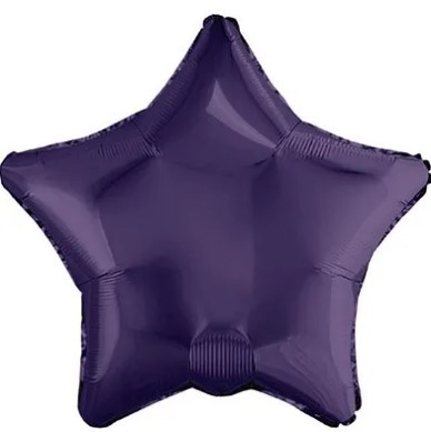 1204-1446 Шар звезда 45см Темно-фиолетовый