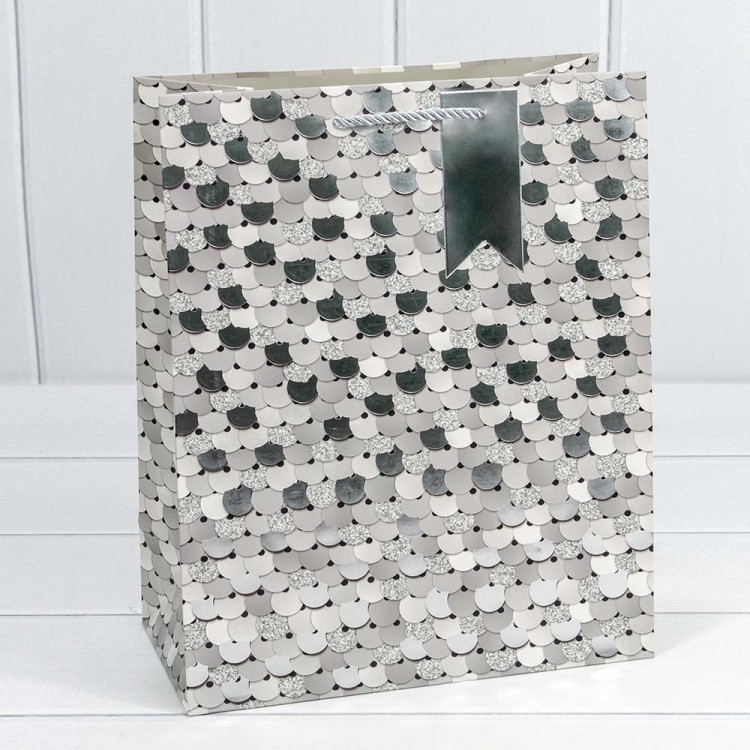 000208C Пакет подарочный с тиснением "Кружочки" (микс) 26*32*13 210г 1/20 1/240