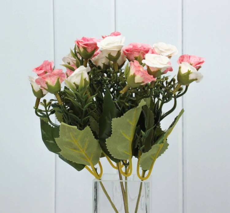 303-10-300/144 Искусственные цветы Розы Бежевый/Персик 30см 1/1