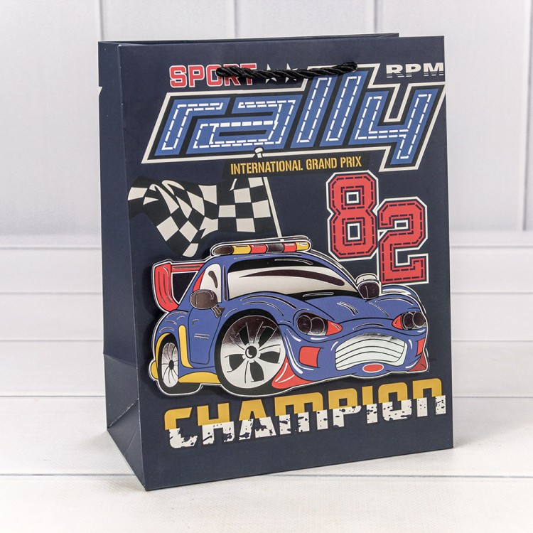 000266E	Пакет подарочный с 3D аппликацией "Детский" (микс 266) 18*23*10 210г 1/20 1/360