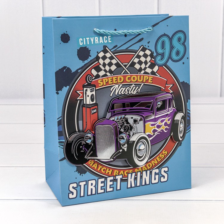 000266E	Пакет подарочный с 3D аппликацией "Детский" (микс 266) 18*23*10 210г 1/20 1/360