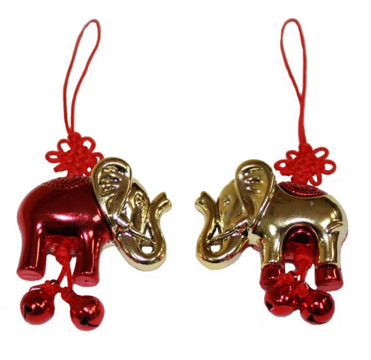 918-45 Подвеска Слоник 9,5х1,5х2 см