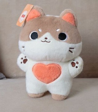 JX503017203K Мягка игрушка Кот размер 30см Хаки