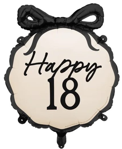 1202-4423 18" ШАР с бантом HAPPY 18