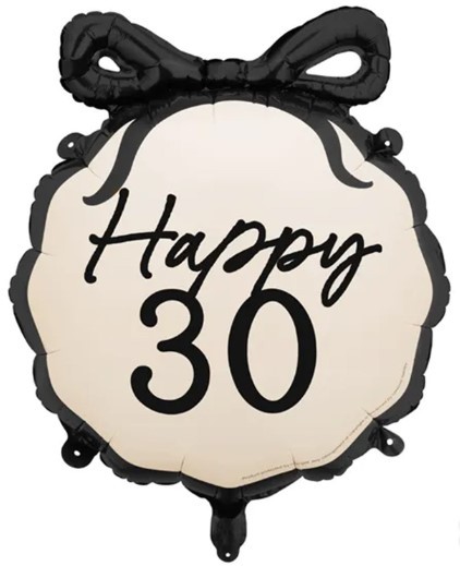 1202-4424 18" ШАР с бантом HAPPY 30