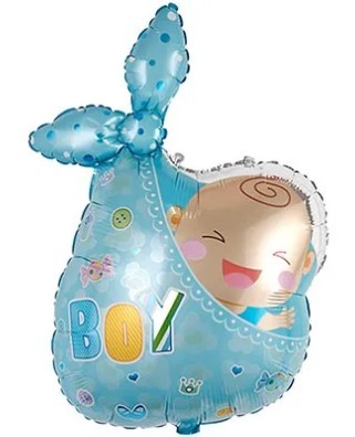 1207-4993 Шар фигура Малыш мальчик в пеленке 1207-4993 Шар фигура Малыш мальчик в пеленке