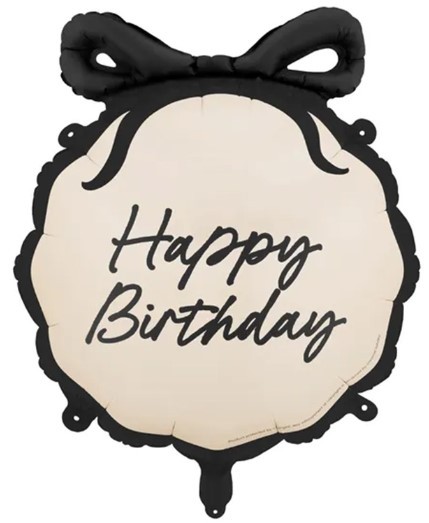 1202-4422 18" ШАР с бантом HAPPY BIRTHDAY