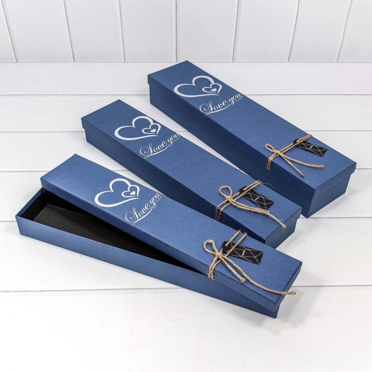 720-635 Набор коробок 1/3 прямоугольный I love you 47,5*11,5*7,5 см (ассортимент) 1/30