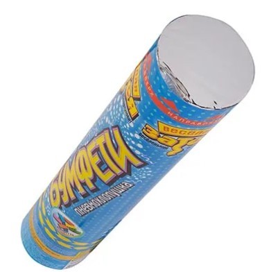 1501-0590 Хлопушка 30см конфетти бумага