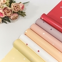 Плёнка 001382 матовая "Сердечки" 0,58*10 м